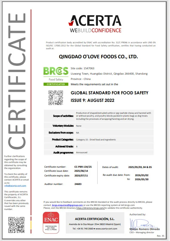 BRC Certificate