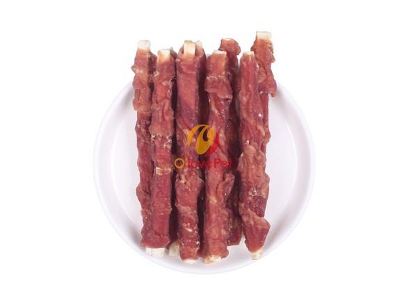 鸭肉绕鱼条