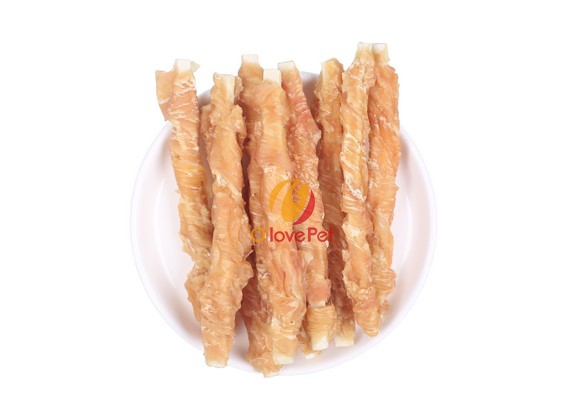 鸡肉绕鱼条