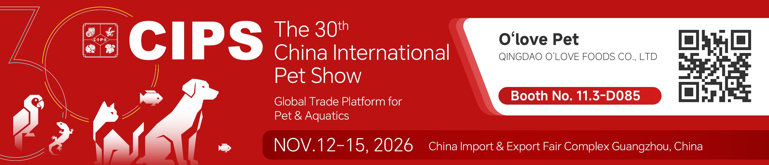 Meet O'Love Foods at CIPS 2026, Guangzhou | Booth 11.3-D085